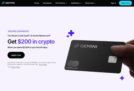 Gemini Credit Card – Up to 4% Back (US-Only)