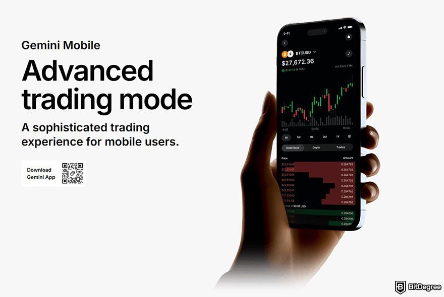 Gemini fees: the landing page for Gemini Mobile.