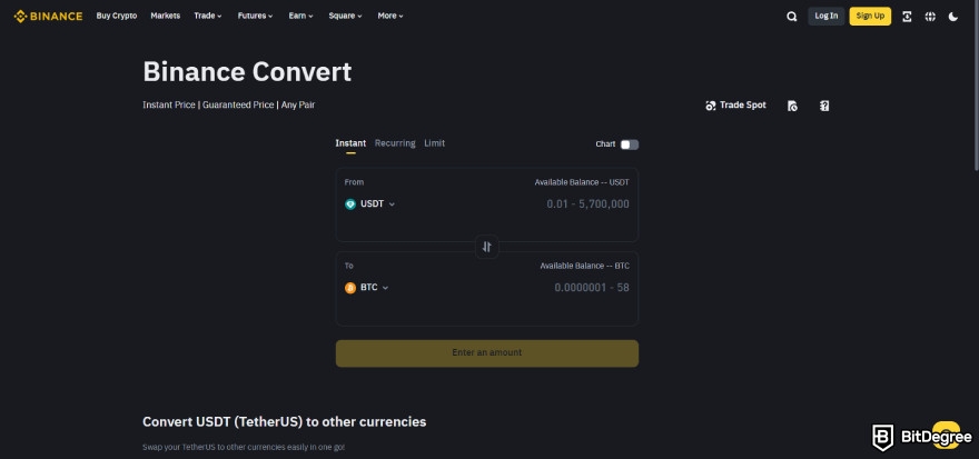 HashKey Exchange review: Binance Convert.