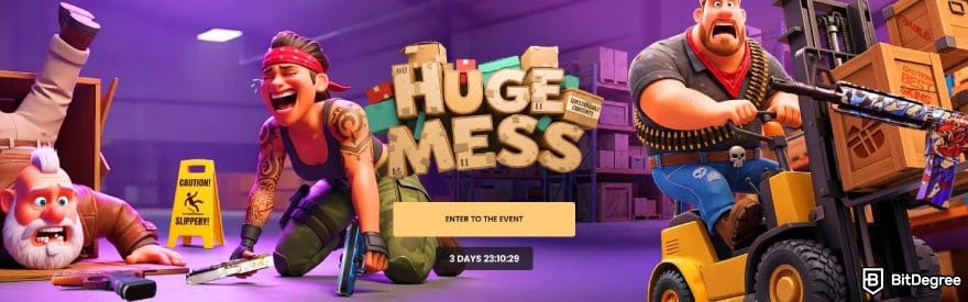 Hellcase promo code: Key-Drop hero banner.