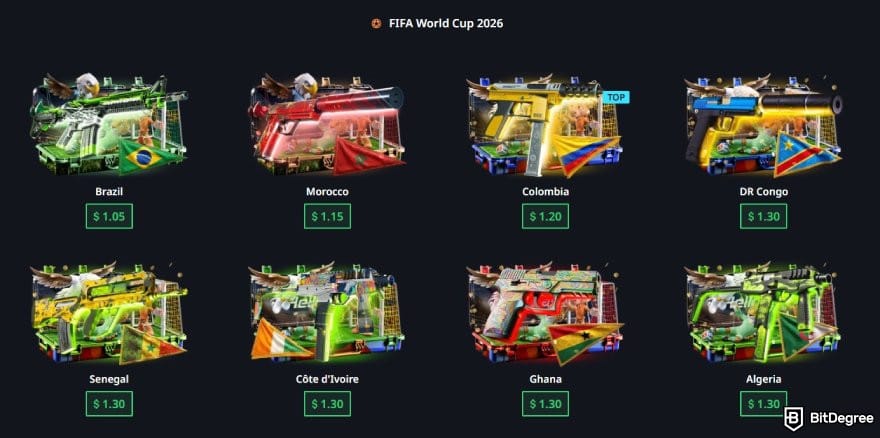Hellcase promo code: FIFA World Cup 2026 cases on Hellcase.