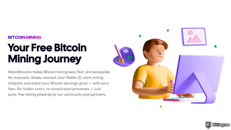 Highest paying Bitcoin faucet: Moon Bitcoin mining journey.
