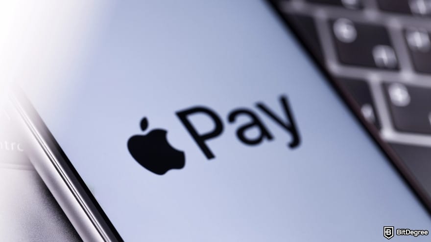 How to add money to Revolut: Apple Pay logo on a phone screen.