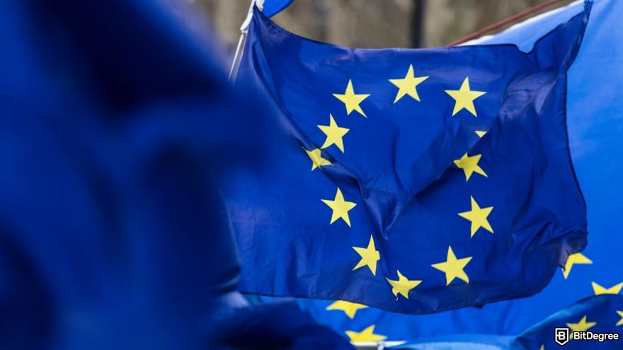 How to add money to Revolut: flags of the European Union.