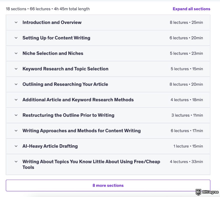 How to become a writer: Writing Course curriculum.