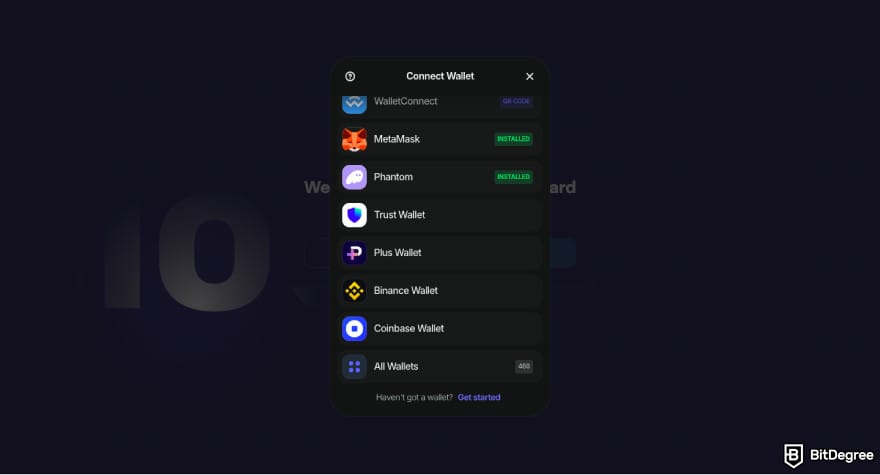 How to buy BlockDAG: select your crypto wallet.