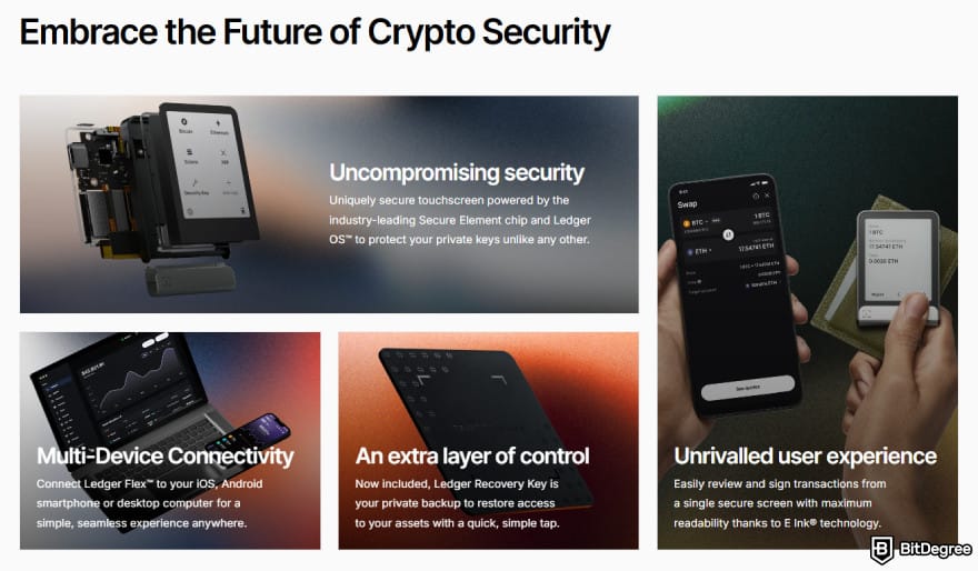 How to buy BTFD coin: Ledger Flex's features.