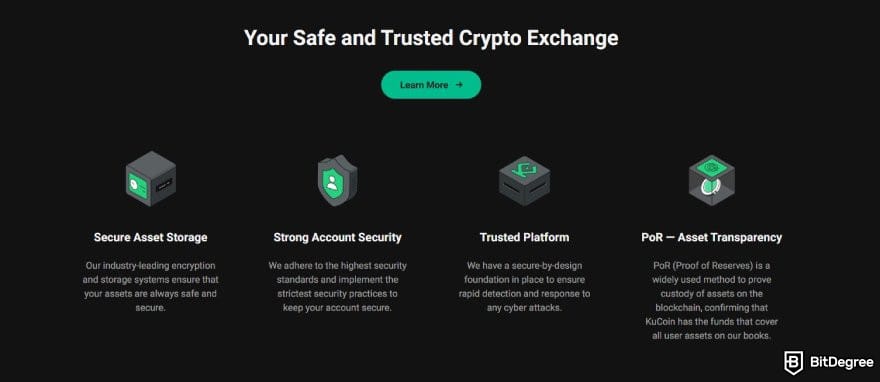 How to buy Cardano: a list of KuCoin's core security features.