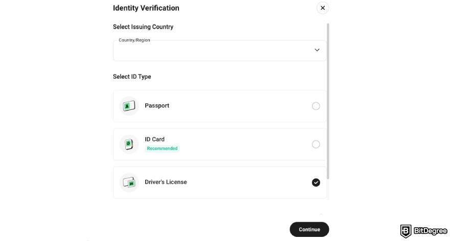 How to buy Cookie DAO: KuCoin's KYC verification window.