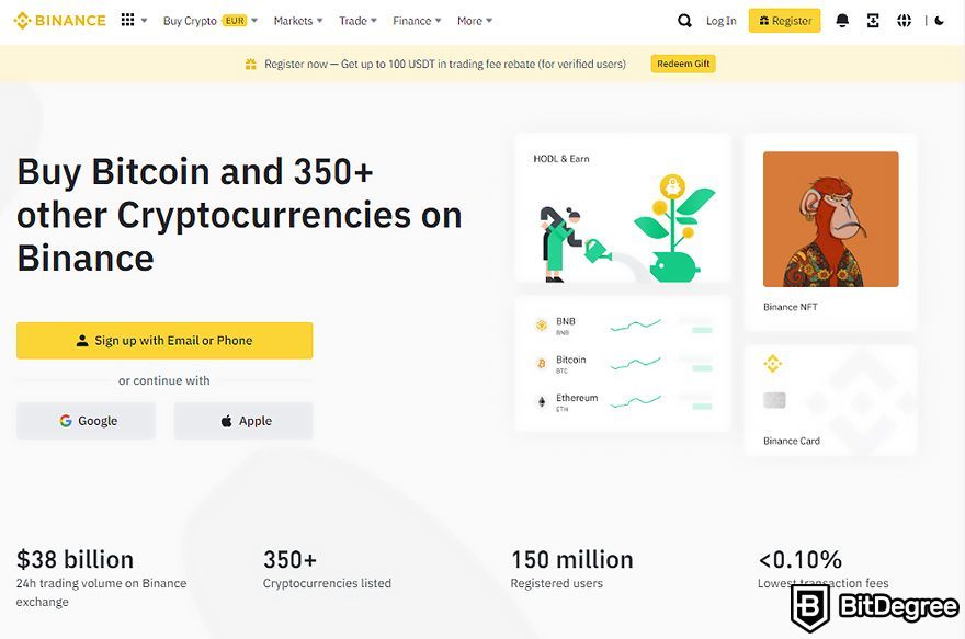 How to buy crypto in Australia: homepage.