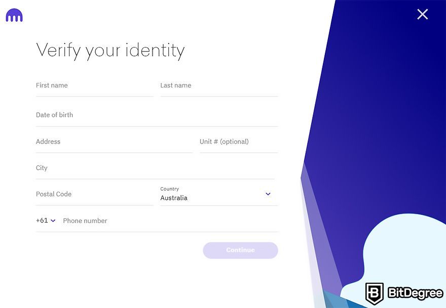How to buy crypto in Australia: verify identity on Kraken.