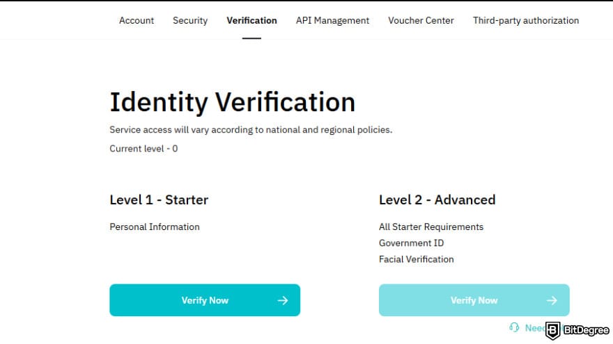 How to buy EarthMeta: verify your identity.