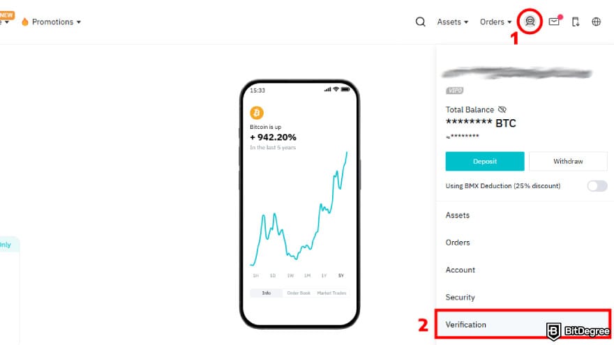 How to buy EarthMeta: start verification process.