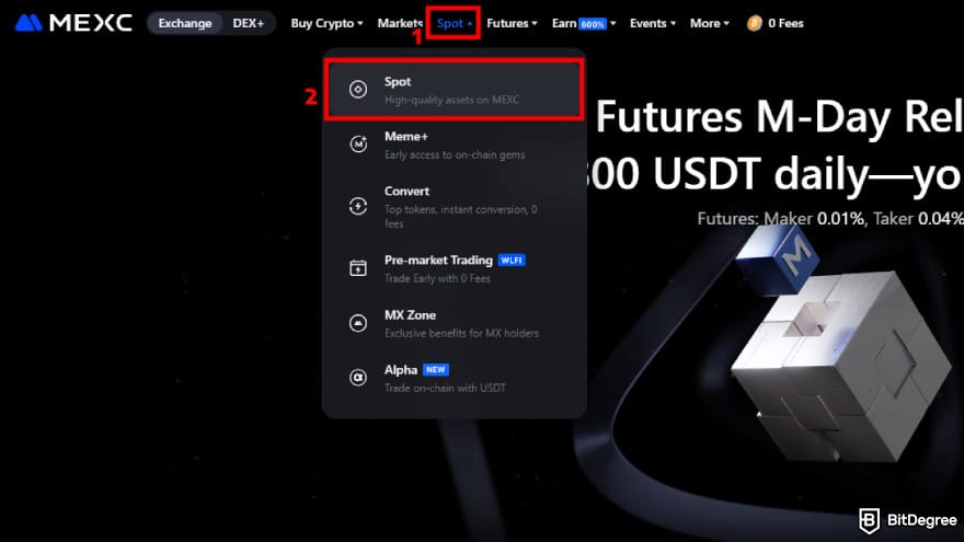 How to buy EarthMeta: visit MEXC spot market.