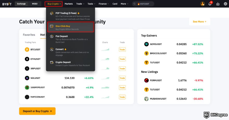 How to Buy ENA: click One-Click Buy on Bybit.