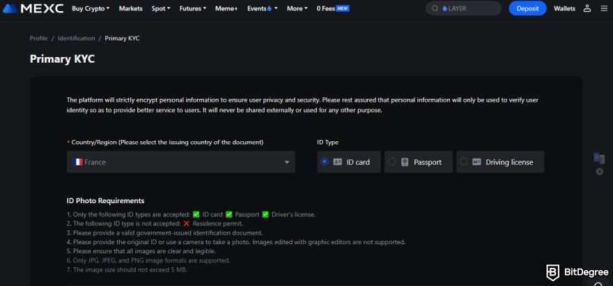 How to buy Fartcoin: KYC.