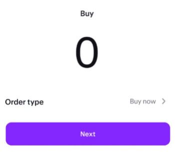 How to buy Fartcoin: purchase amount.