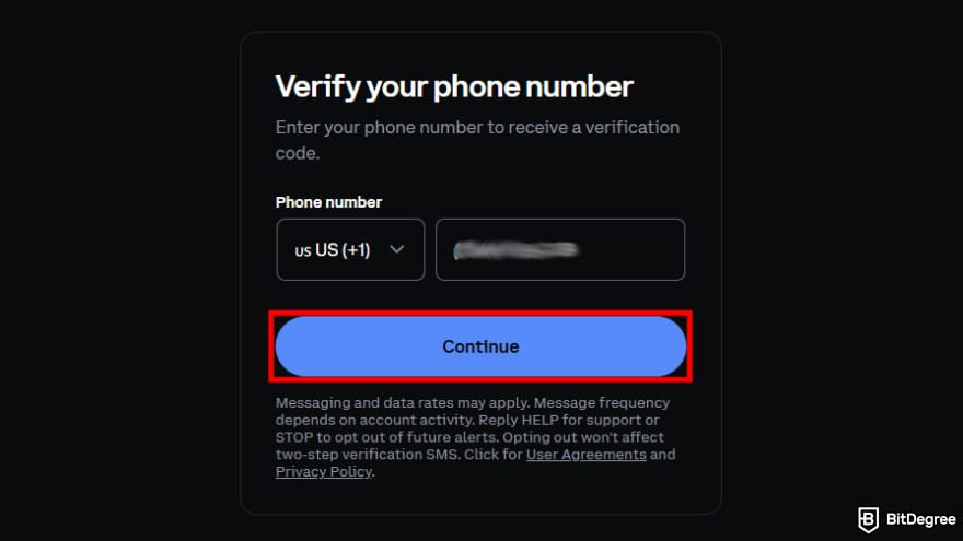 How to buy Gigachad coin: verify your phone number.