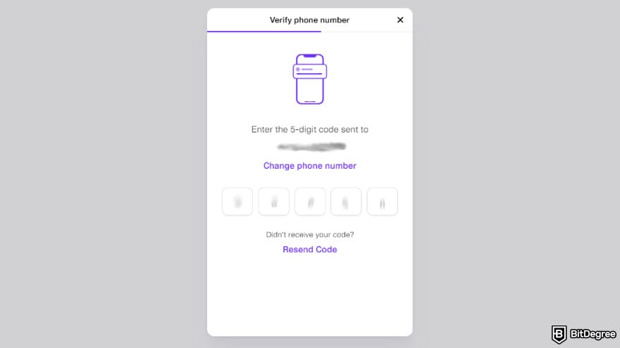 How to buy Gigachad coin: verify your phone number.