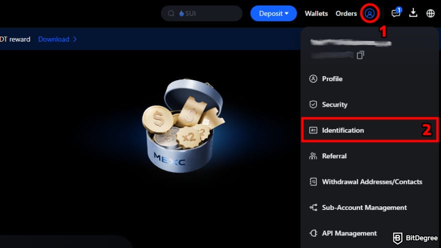 How to buy Gigachad coin: start identification process.