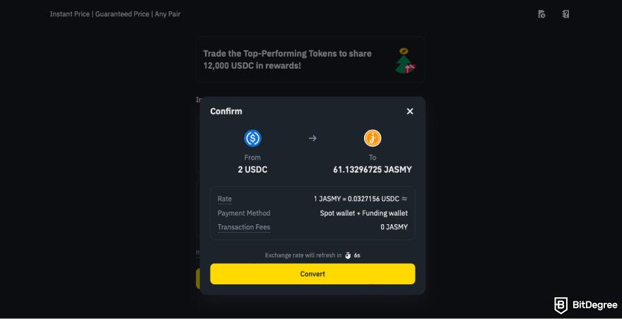 How to buy JasmyCoin: click Confirm.