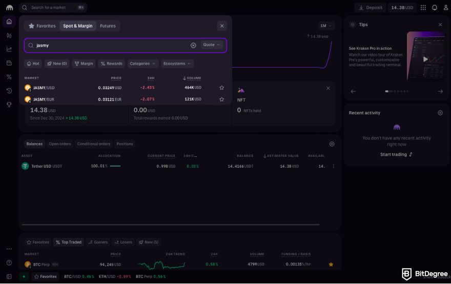 How to buy JasmyCoin: find JASMY trading pairs.