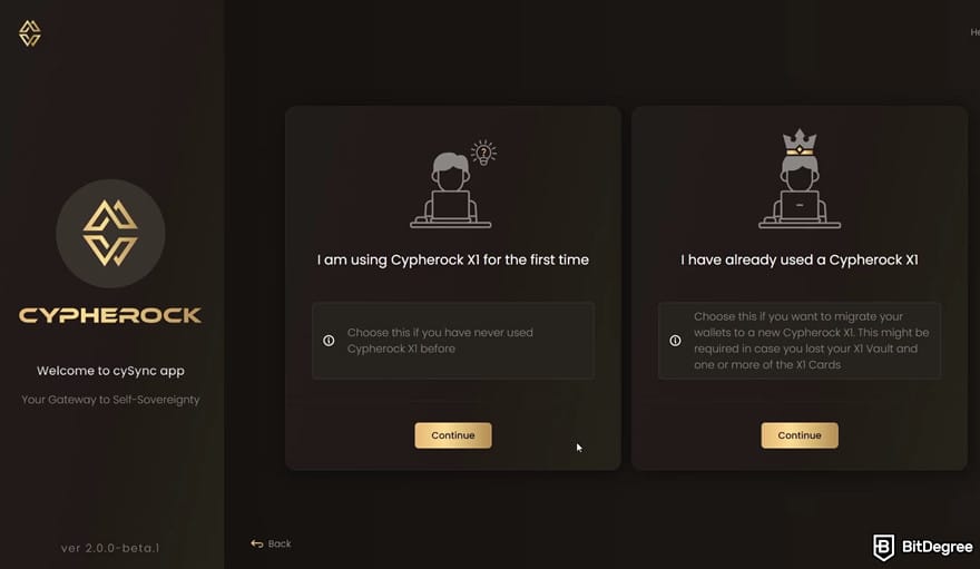 How to buy Lightchain AI: create a new Cypherock wallet.