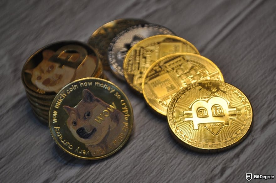 How to buy meme coins: Dogecoin and BTC coins.