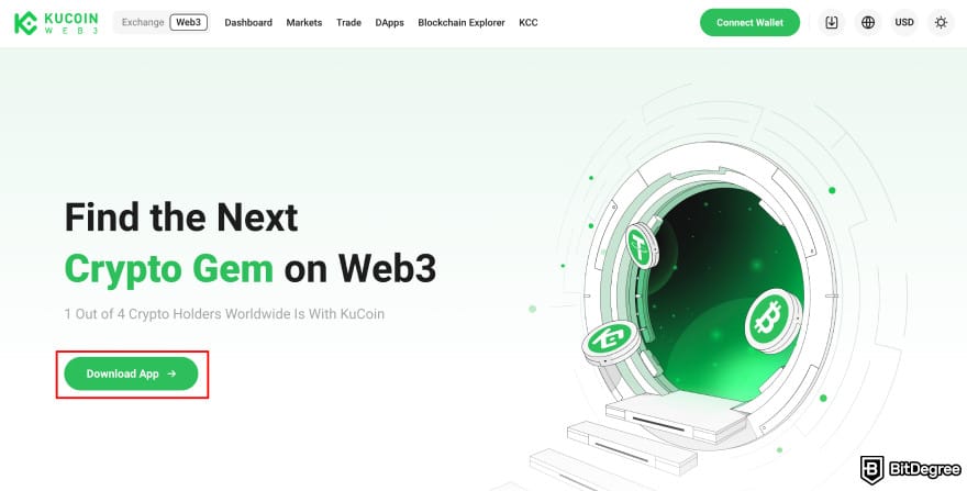 How to buy MIND of Pepe: KuCoin web3 homepage download app.
