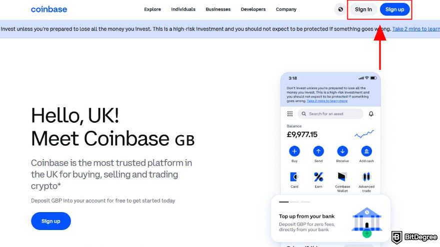 How to buy Movement coin: sign up or login to your Coinbase account.