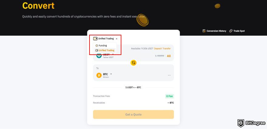 How to buy PENGU: select account type.