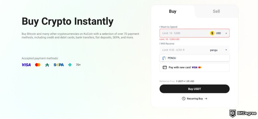 How to buy PENGU: find PENGU on the list.