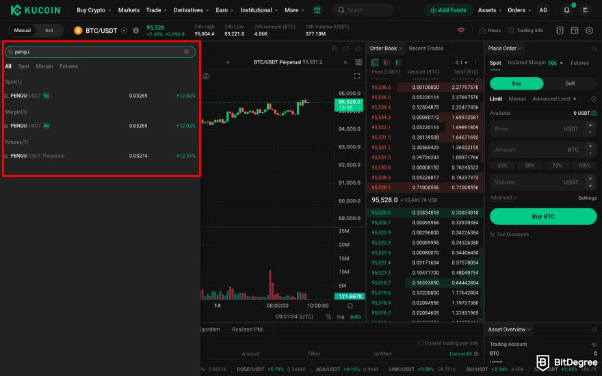 How to buy PENGU: find PENGU trading pairs.