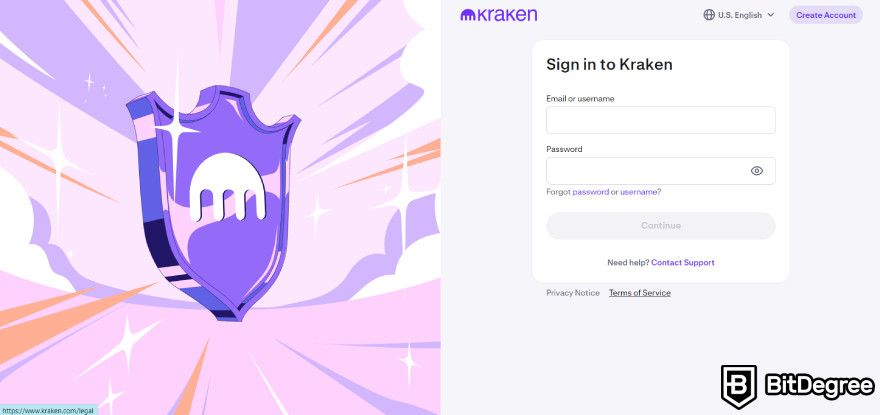 How to buy Pepe Coin: sign in to Kraken.