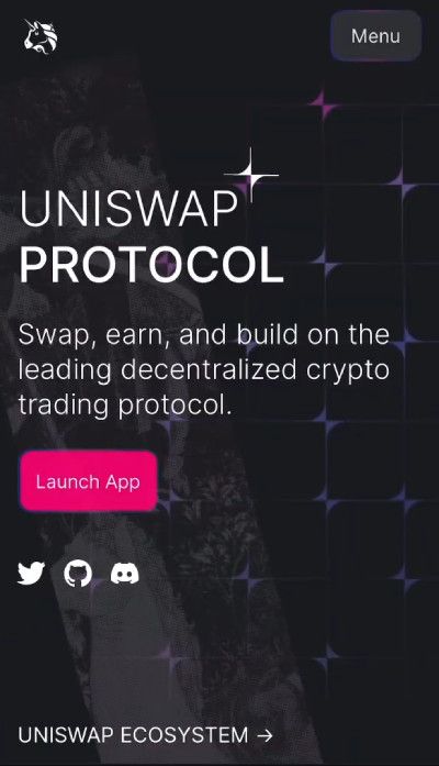 How to buy Pepe Coin: the Uniswap protocol page.