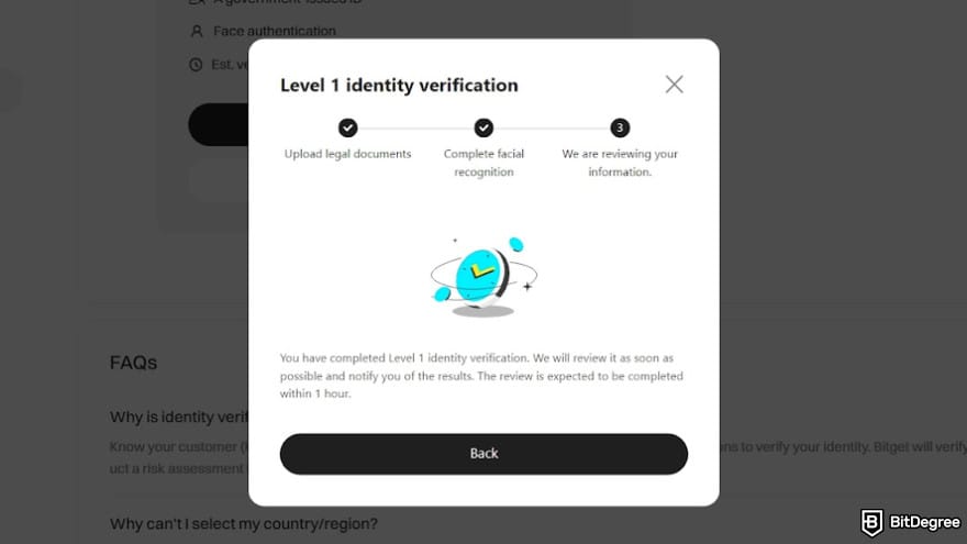 How to buy Pi Coin on Bitget: wait for the confirmation.