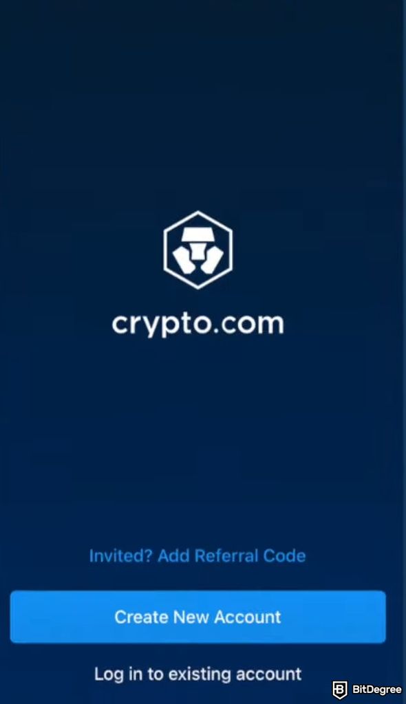 How to buy Popcat: Crypto.com Create New Account.