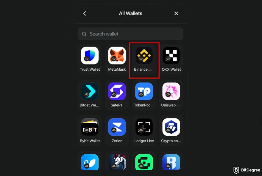 How to buy RXS coin: connect Binance Wallet on Rexas homepage to buy RXS.