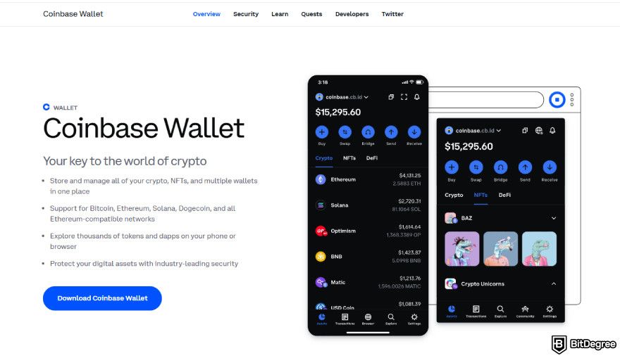 How to buy World Liberty Financial crypto: Coinbase Wallet.