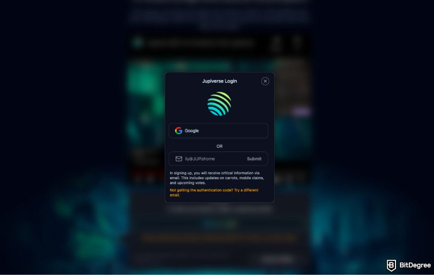 How to claim Jupiter airdrop: connect with your account.