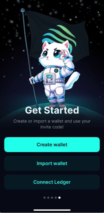 How to claim Jupiter airdrop: click [Create wallet].
