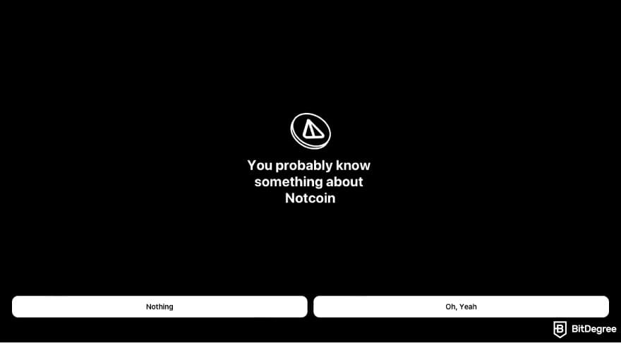 How to claim Notcoin airdrop: click [Nothing].