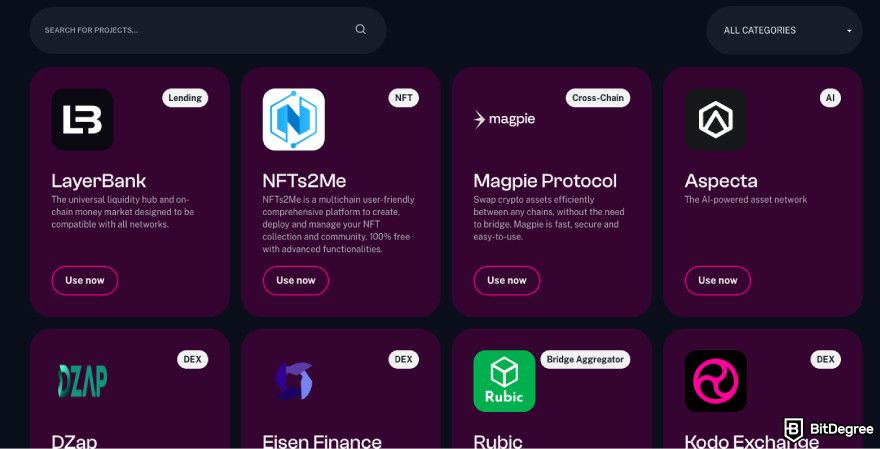 How to claim Taiko airdrop: click [Use now].