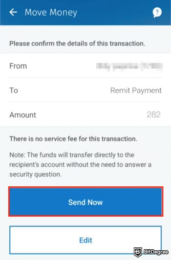 How to deposit money into crypto exchange: the confirmation page when making transfer via Interac e-transfer. How to deposit money into crypto exchange: the confirmation page when making transfer via Interac e-transfer.