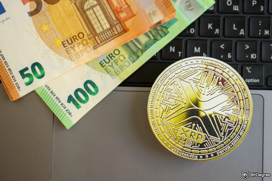 How to deposit money into crypto exchange: a XRP coin and euro bank notes. How to deposit money into crypto exchange: a XRP coin and euro bank notes.