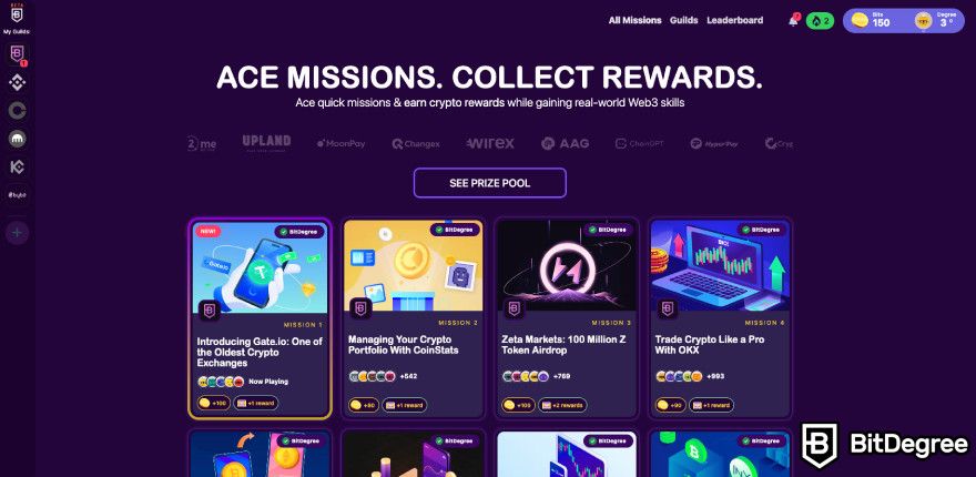 How to get Bitcoins for free: BitDegree Missions.