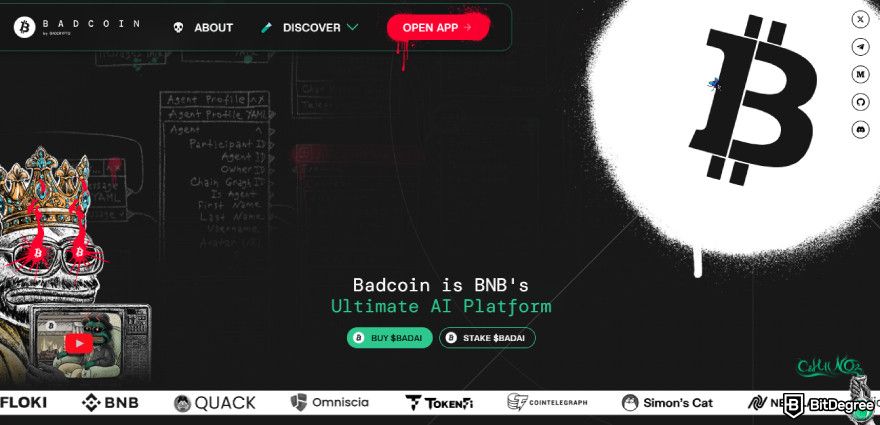 How to get Floki airdrop: Badcoin website.