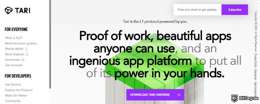 How to get Floki airdrop: Tari website.