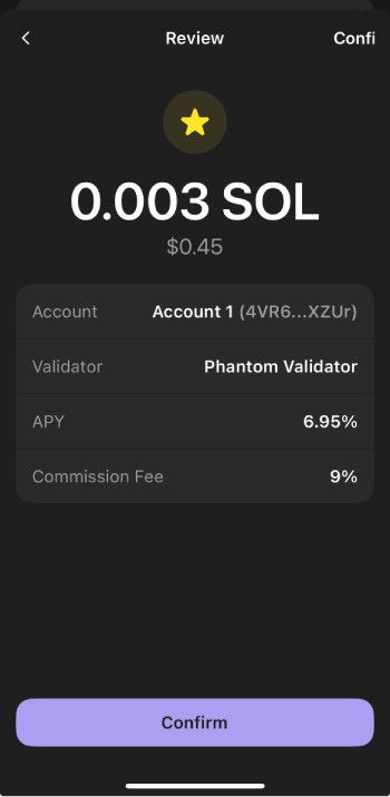 How to get Phantom airdrop: click [Confirm].