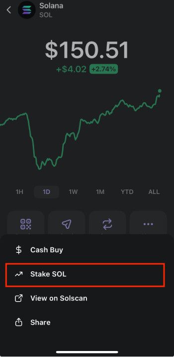 How to get Phantom airdrop: click [Stake SOL].